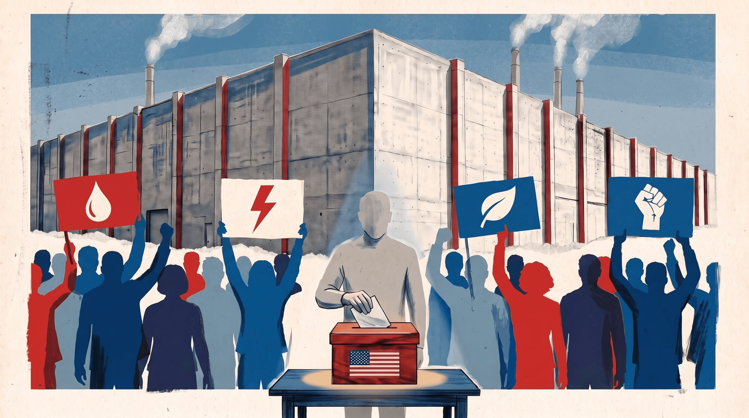 El rechazo a los centros de datos de inteligencia artificial se convirtió en un tema central en la agenda electoral de 2026 en Estados Unidos (Imagen Ilustrativa Infobae)