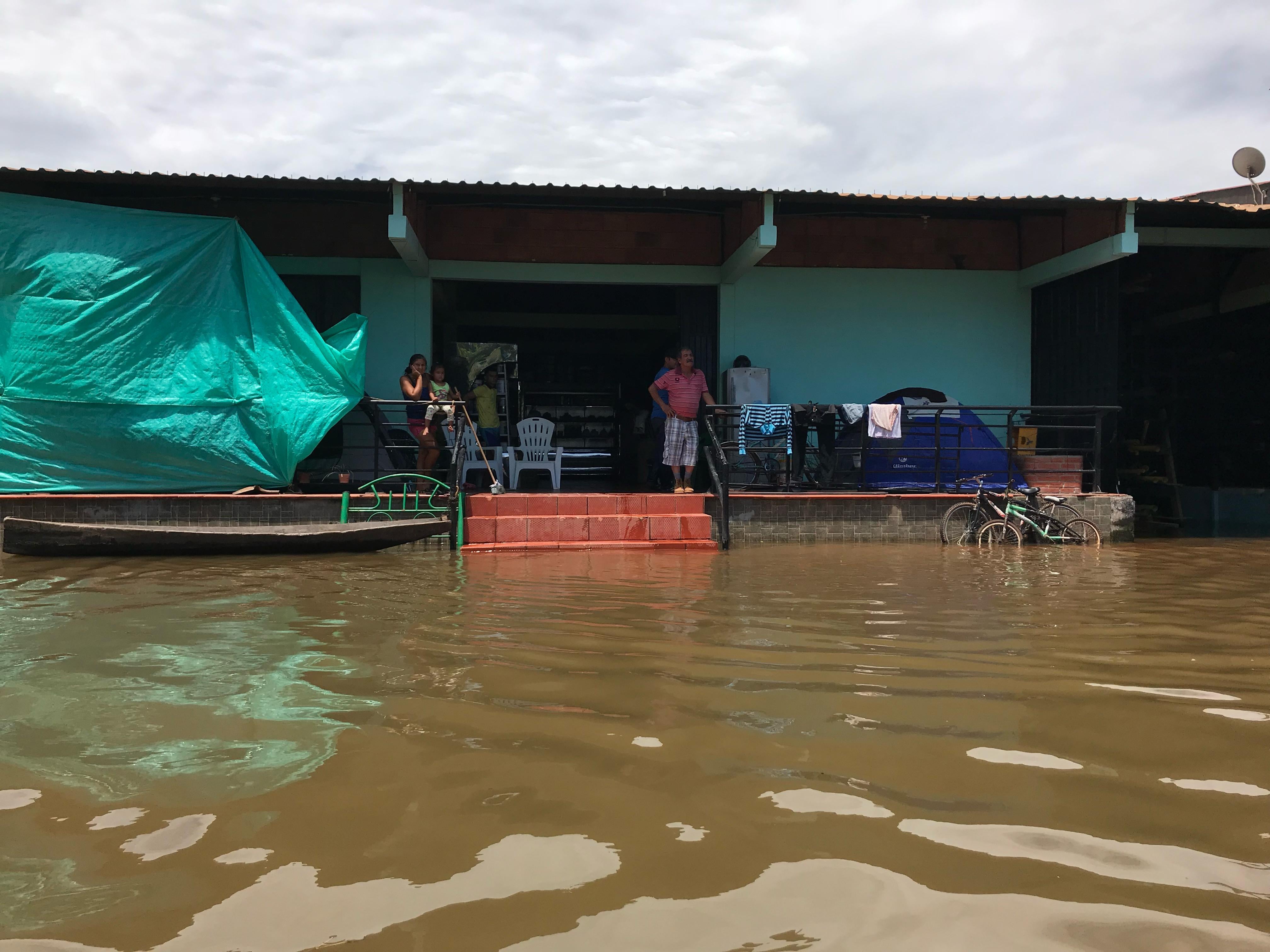 Las inundaciones dificultan la movilidad y la llegada de ayuda humanitaria a varias zonas del departamento- crédito UNGRD