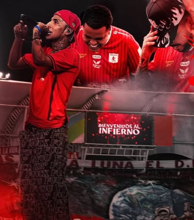 El flayer de América de Cali para promocionar el clásico ante Atlético Nacional, con el cantante Esteban Rojas incluido - crédito América