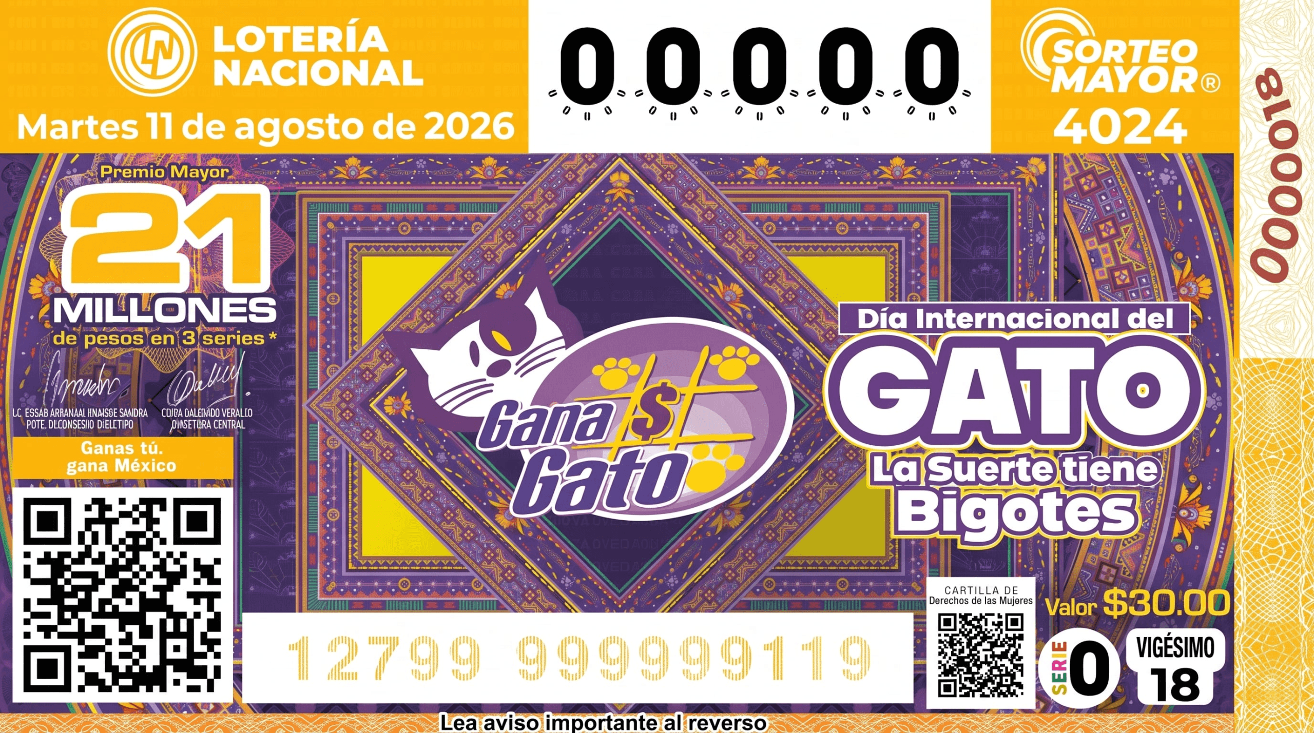 Crédito: Lotería Nacional