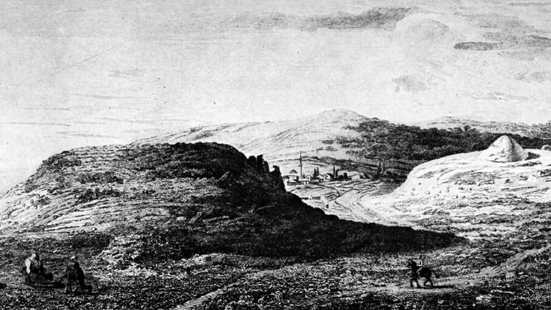 El montículo de Hisarlik, donde Schliemann comenzó la excavación que condujo al hallazgo de los artefactos en disputa (