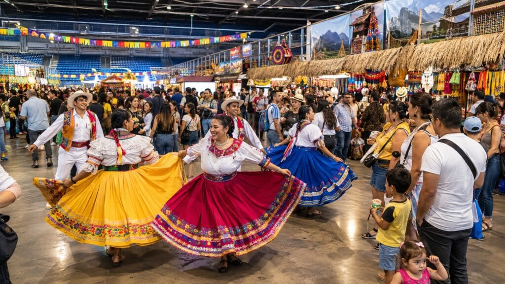 El Festival Tricolor Ecuatoriano llevó música, cultura y raíces a Badalona