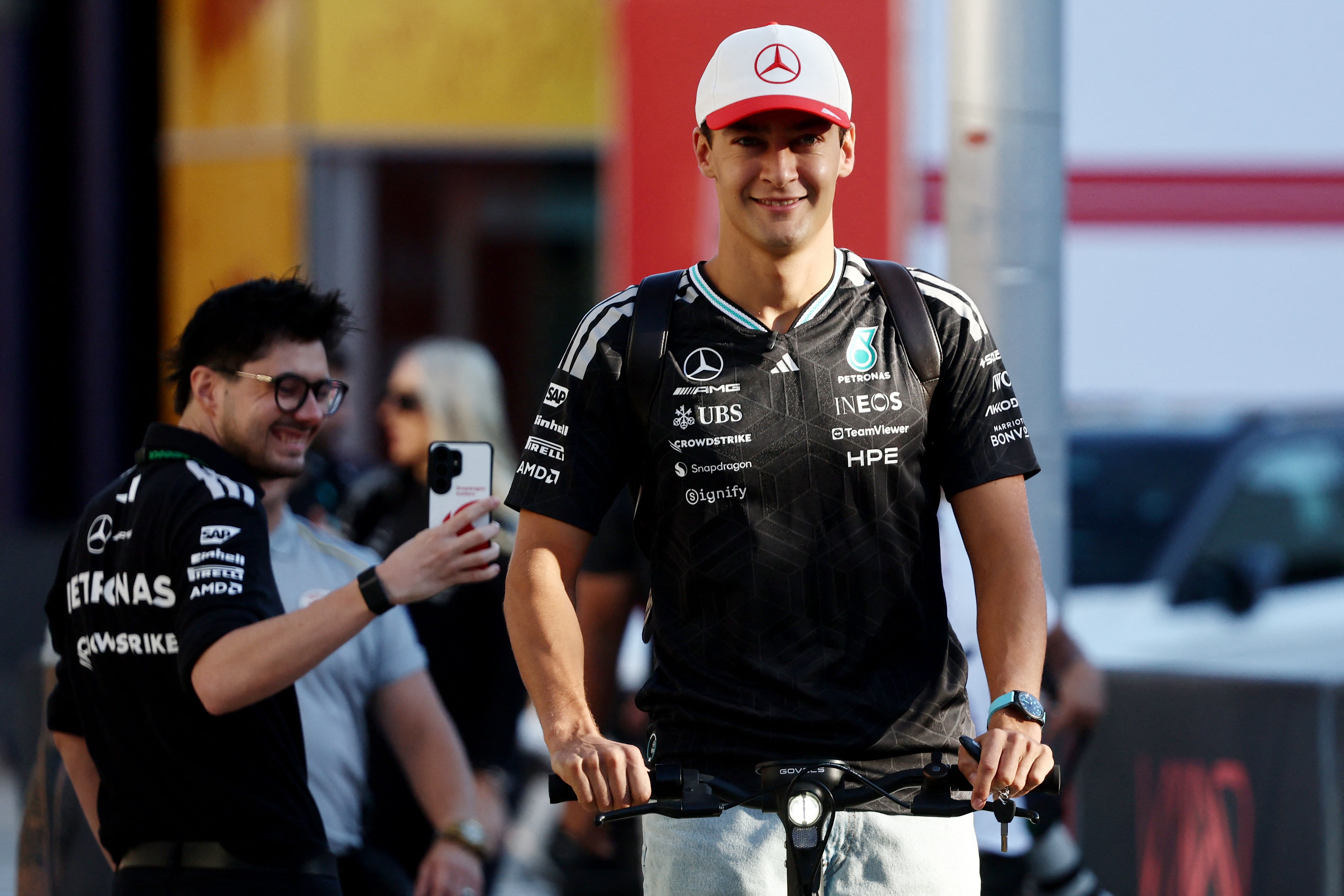 George Russell, piloto de Mercedes (REUTERS/Jakub Porzycki)