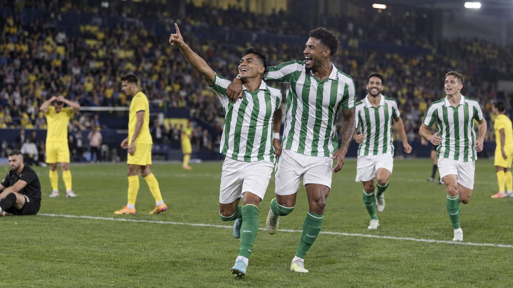 Betis gana 2-1 al Villarreal y alcanza la segunda plaza tras dominar en ataque