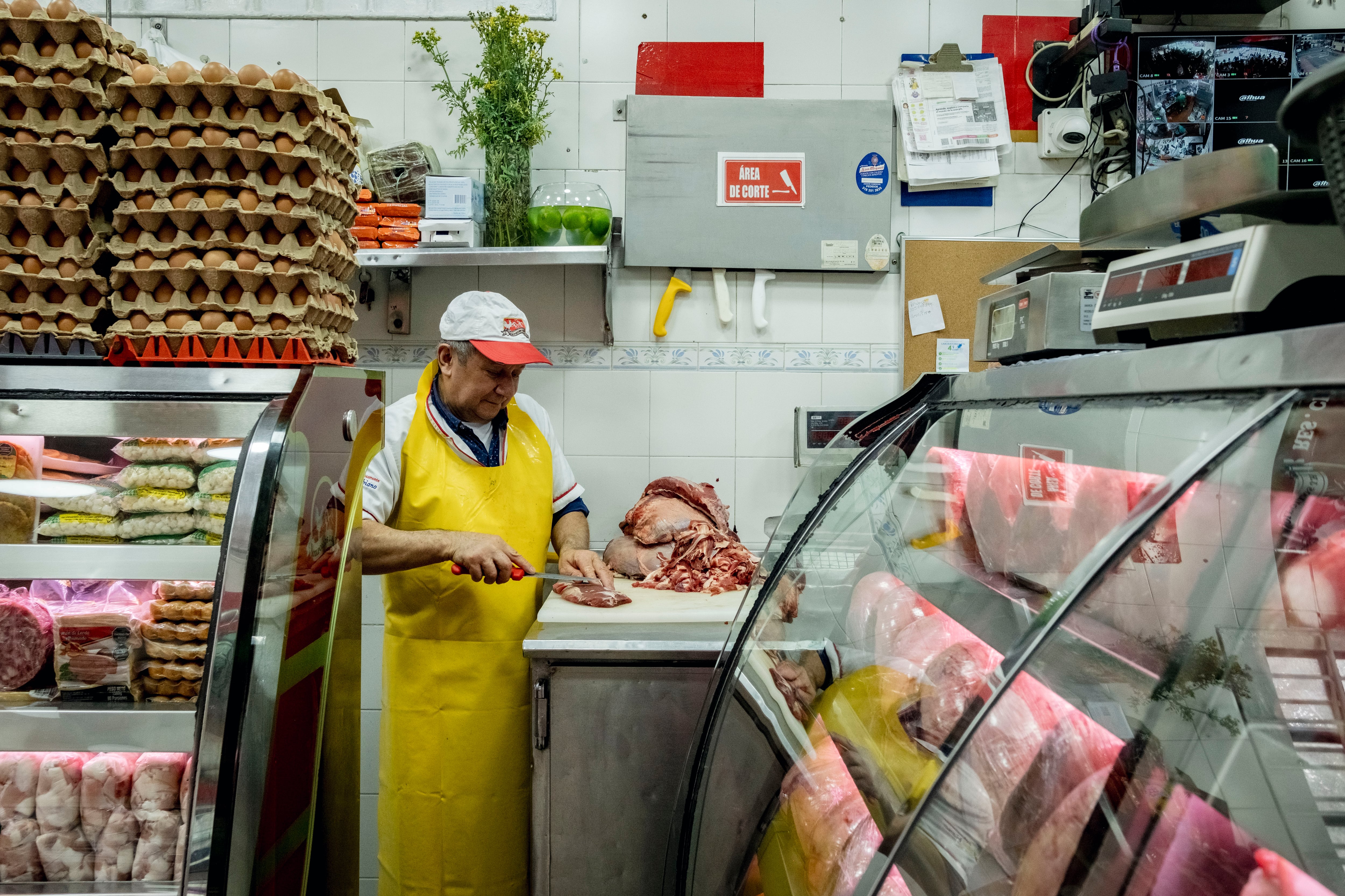 Carnicería de la plaza de mercado de La Perseverancia.