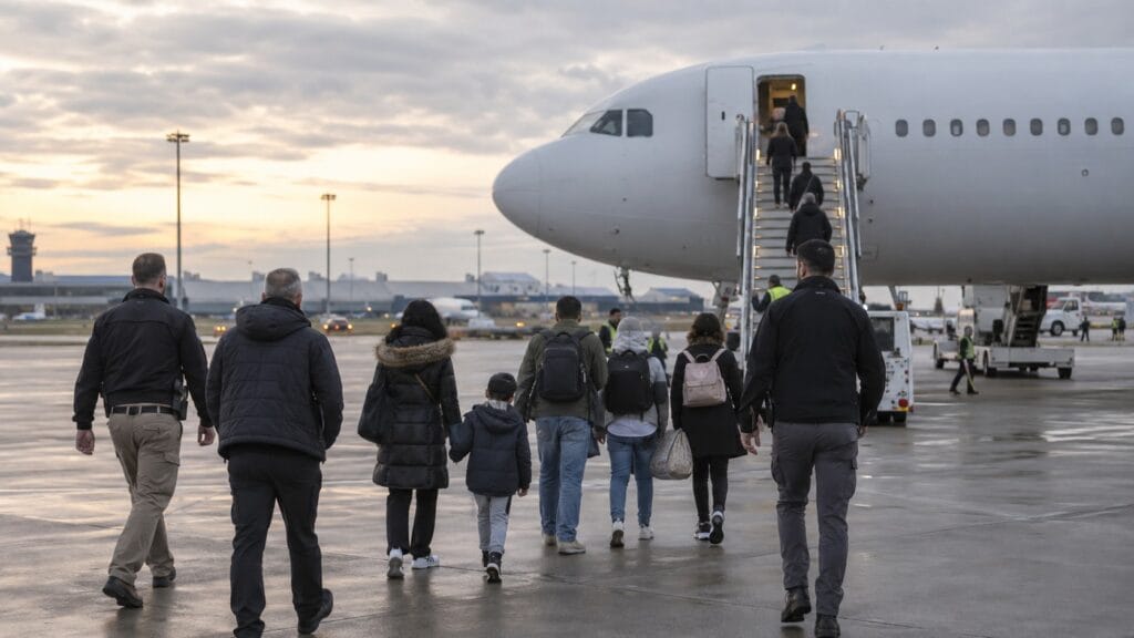 Un vuelo desde Irlanda devuelve a Georgia a 43 migrantes por 225.575 euros