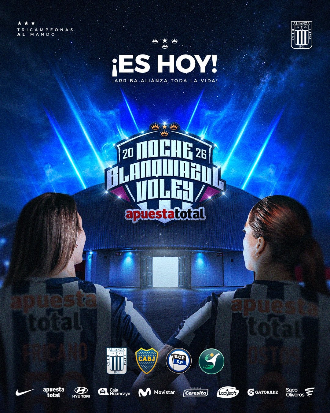 Arranca la Noche Blanquiazul de Alianza Lima.