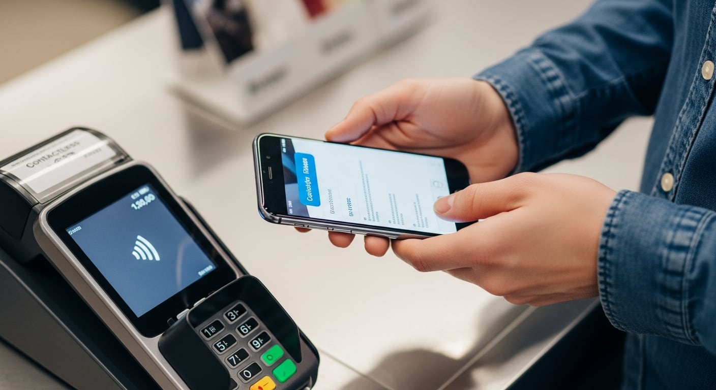 Tap to Pay permite pagar al acercar una tarjeta compatible, un teléfono o un reloj inteligente al lector de la caja (Imagen Ilustrativa Infobae)