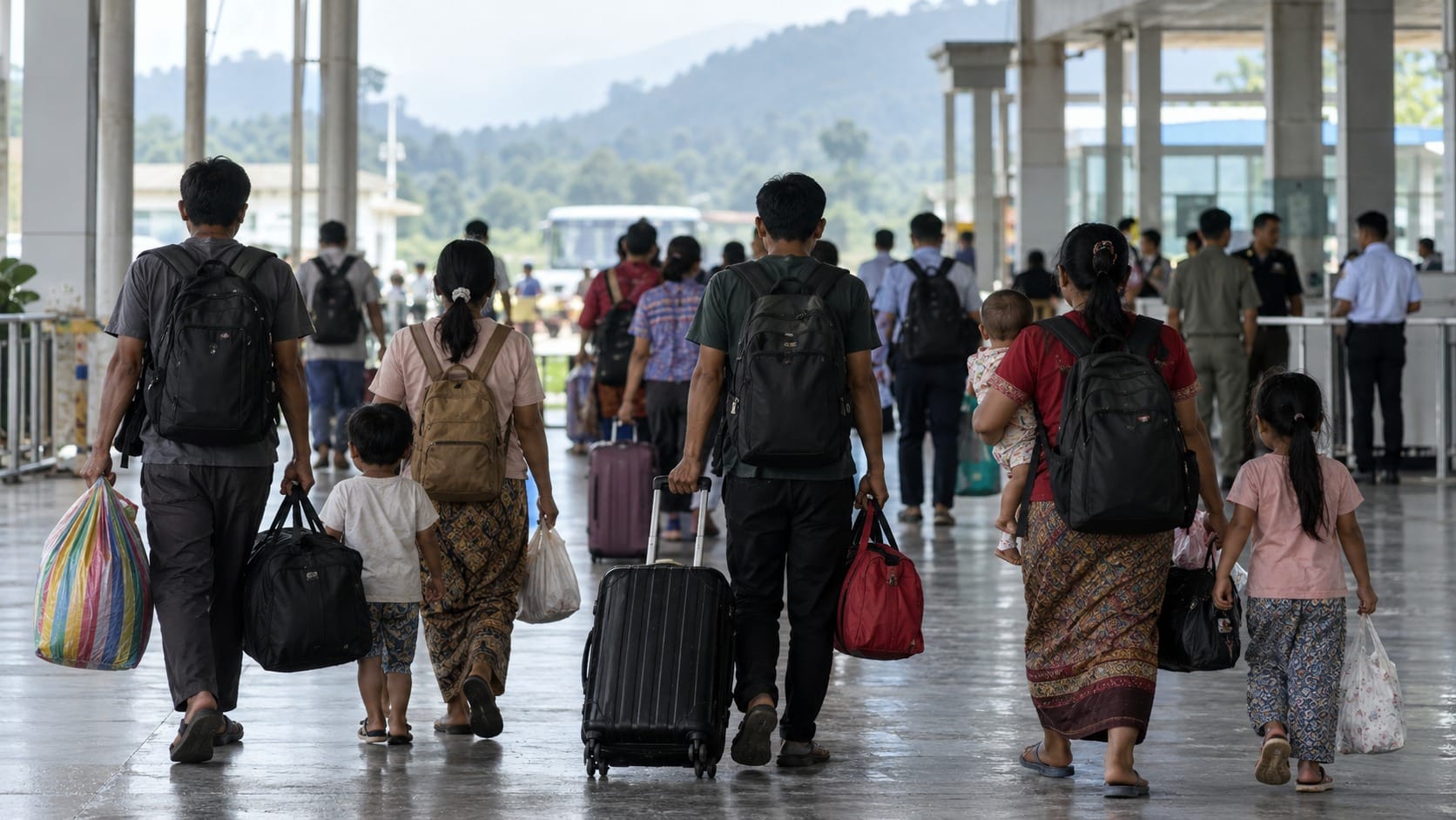 Llegan a Myanmar 1.476 retornados desde Malasia entre dudas por seguridad