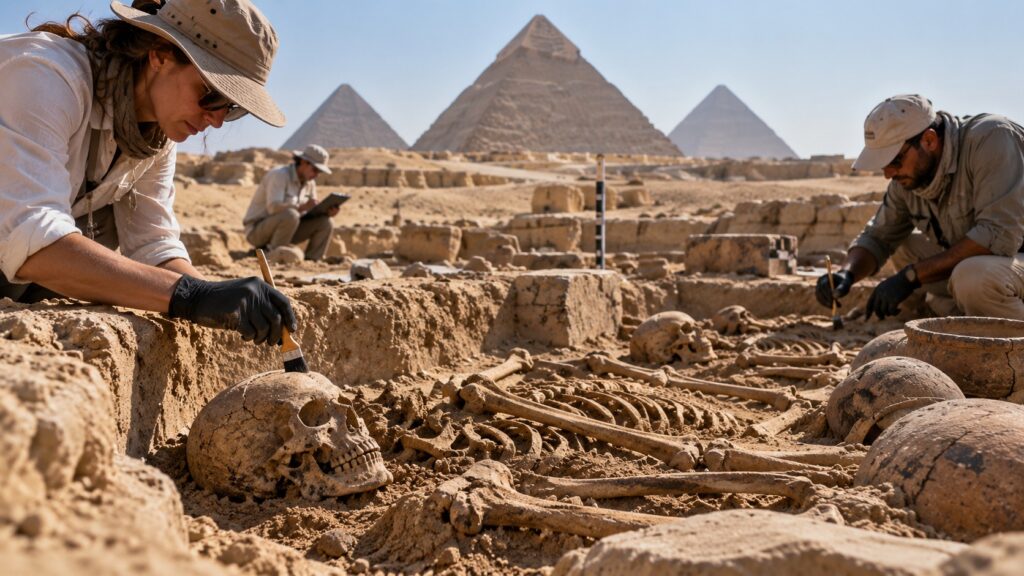 Fracturas apuntan a sacrificios junto a los primeros reyes del Egipto faraónico