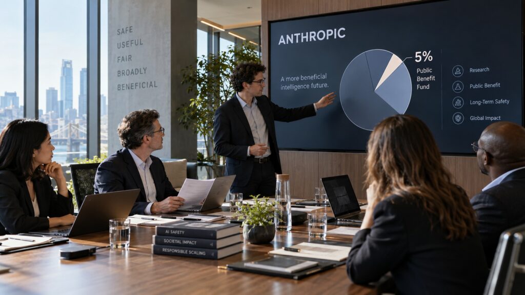 Anthropic destinará el 5% de sus acciones a un nuevo fondo de beneficio público