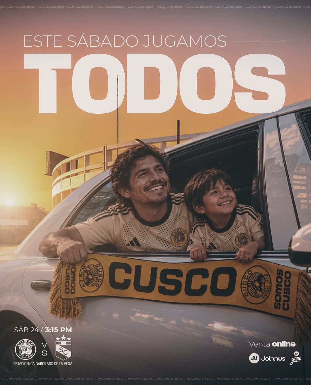 Anuncio del Cusco FC vs Sporting Cristal por fecha 13 del Torneo Clausura 2026. - créditos: Cusco FC