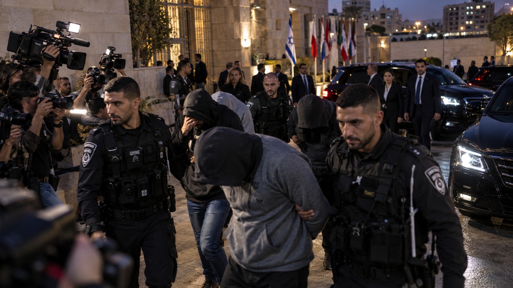 Israel detiene a diez sospechosos por ataques contra periodistas y diplomáticos