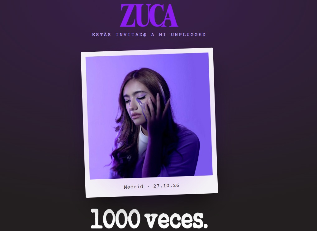 ZUCA llega a Madrid para presentar en directo «1000 veces», su nuevo sencillo