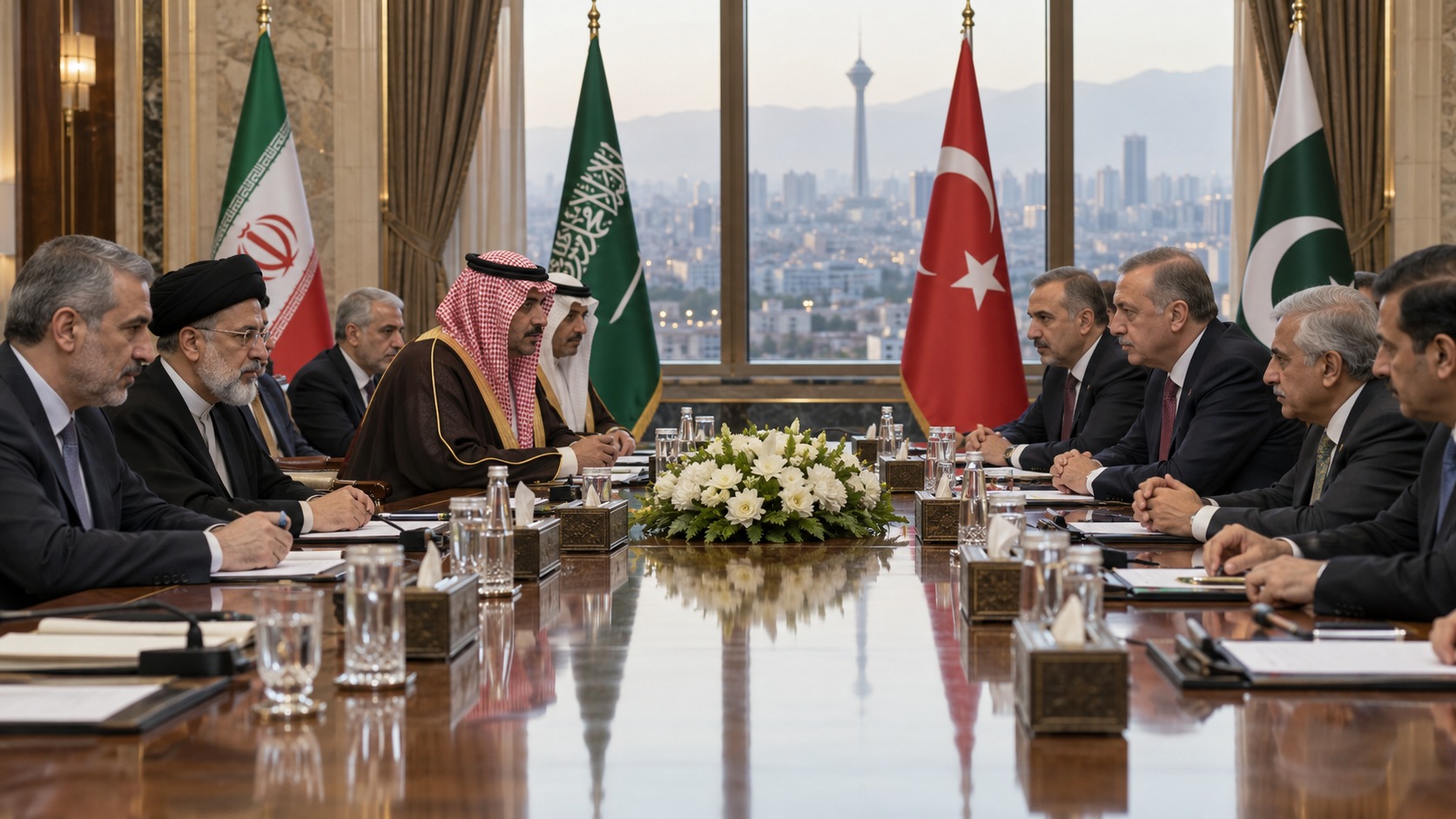 Teherán reúne a Arabia Saudí, Turquía y Pakistán e intenta impedir otra guerra